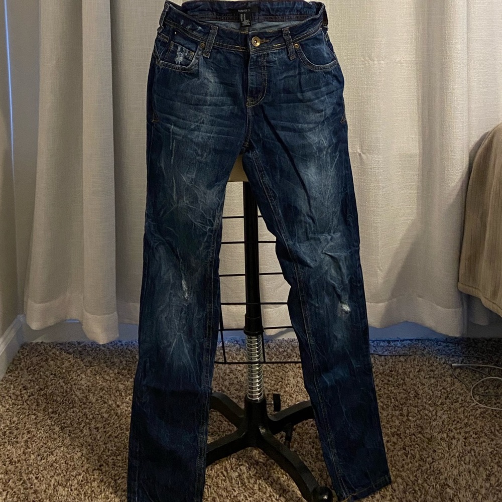 Forever 21 dark blue jeans